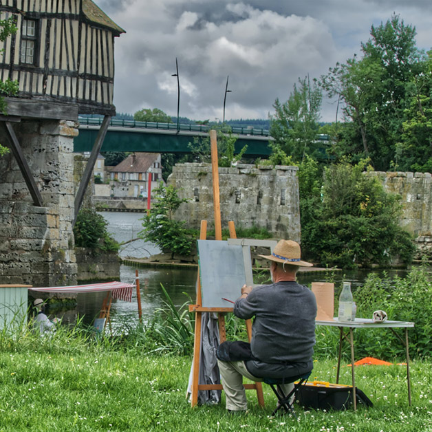 Actividad de pintura o dibujo al aire libre: paisaje + calma.